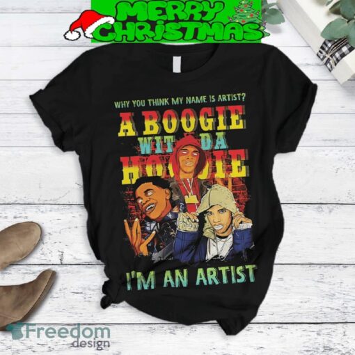 A Boogie Wit Da Hoodie An Artist Fleece Pajamas Set For Women Gift Christmas - A Boogie Wit Da Hoodie An Artist Fleece Pajamas Set-3