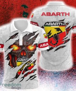 Abarth Car Skull Awakens Logo Golf Polo Shirt AOP