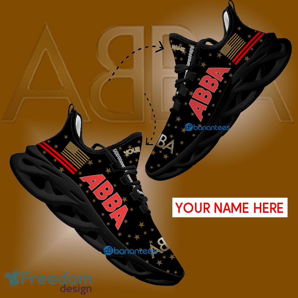 ABBA Band Running Sneaker Elegance Custom Name Gift Max Soul Shoes USA Flag Star New For Fans image ABBA Band Running Sneaker Elegance Custom Name Gift Max Soul Shoes USA Flag Star New For Fans - ABBA Band Running Shoes New Trending Personalized Photo 1