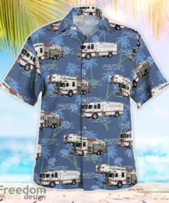 Abingdon Fire Company Harford County, Maryland Summer Hawaiian Shirt Product Photo 3