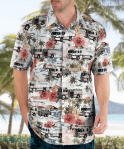 Abingdon, Virginia Fire Department Hawaiian Shirt Beach Summer Shirt Product Photo 3