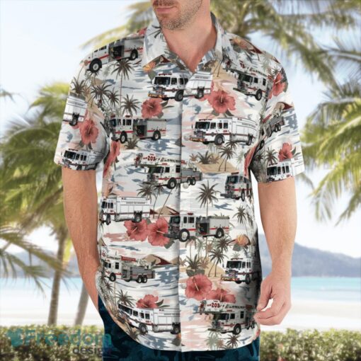 Abingdon, Virginia Fire Department Hawaiian Shirt Beach Summer Shirt Product Photo 3