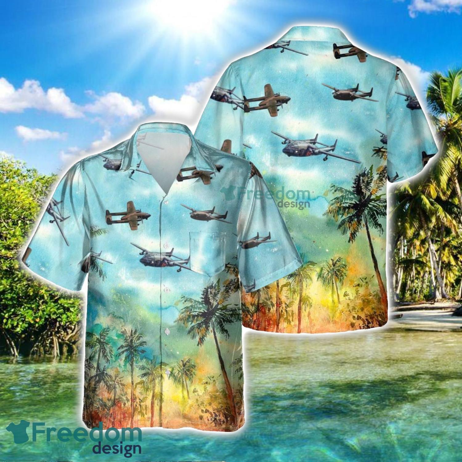 AC 119 Gunship AC119 Aircraft Summer Hawaiian Shirt Veteran Shirt For Men And Women image AC-119 Gunship AC119 Aircraft Summer Hawaiian Shirt Veteran Shirt For Men And Women Product Photo 2