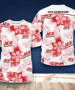 Ace Hardware 3D T-Shirt  Flower Pattern For Men Women