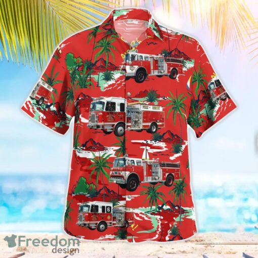 Adams County, Pennsylvania, Biglerville Hose & Truck Company Aloha Hawaiian Shirt Product Photo 3