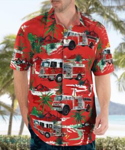 Adams County, Pennsylvania, Biglerville Hose & Truck Company Aloha Hawaiian Shirt Product Photo 4