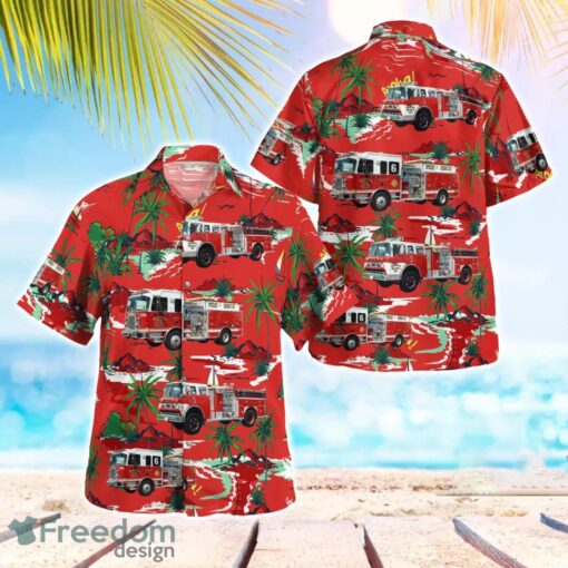 Adams County, Pennsylvania, Biglerville Hose & Truck Company Aloha Hawaiian Shirt Product Photo 1