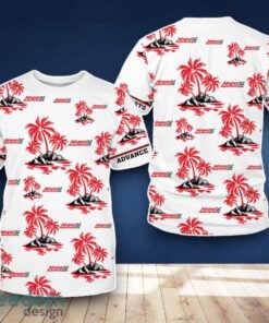 Advance Auto Parts 3D T-Shirt Coconut Tree Pattern For Men Women