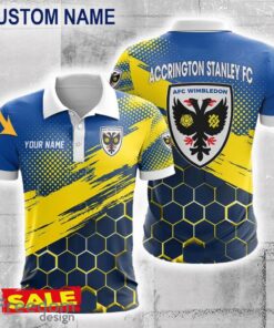 AFC Wimbledon 3D Polo Shirt New Trending For Men Women Fans Custom Name