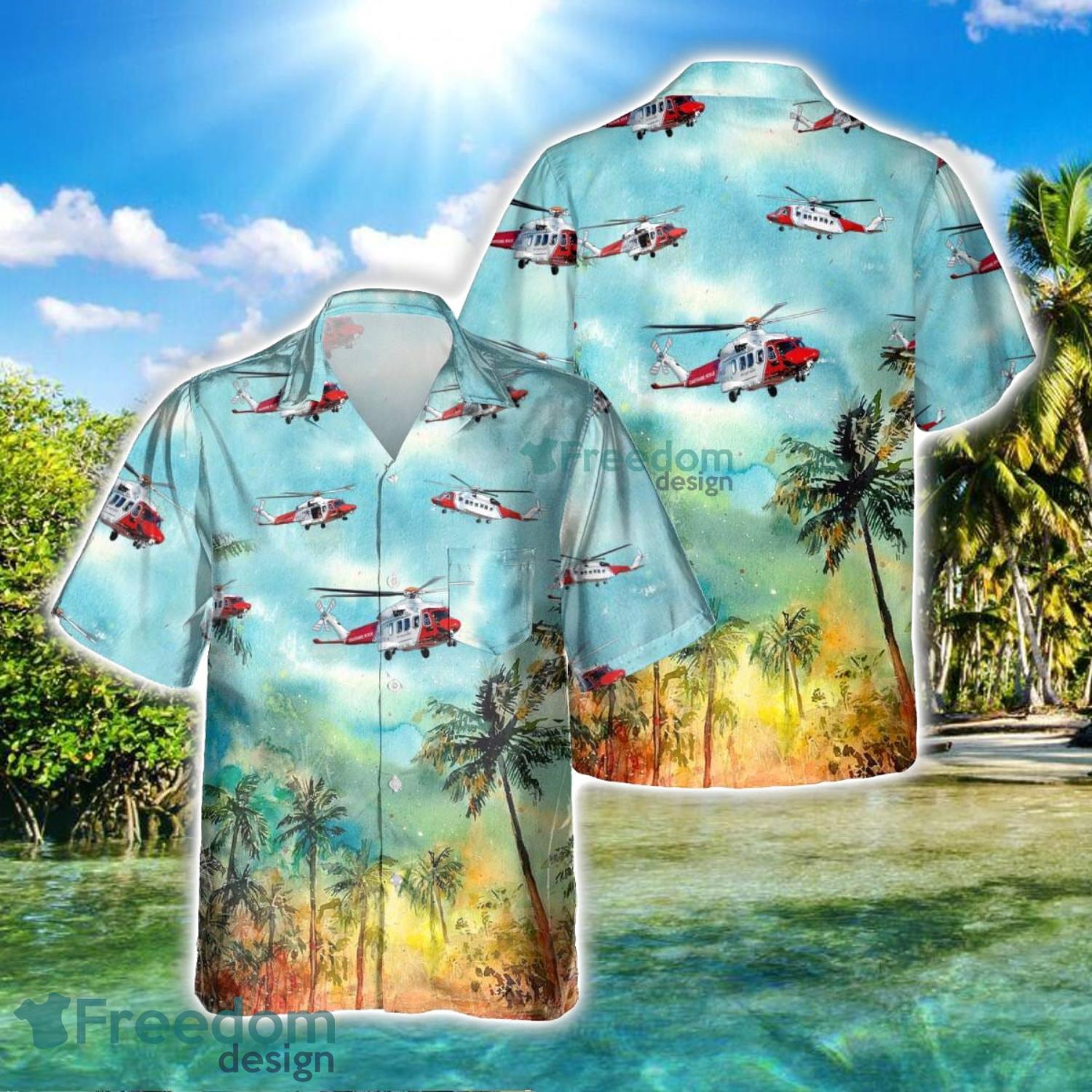 AgustaWestland AW189 Aircraft Summer Hawaiian Shirt Veteran Shirt For Men And Women image AgustaWestland AW189 Aircraft Summer Hawaiian Shirt Veteran Shirt For Men And Women Product Photo 2