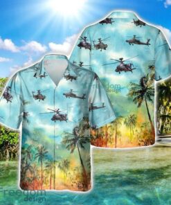 AH-64 Apache AH64 Aircraft Summer Hawaiian Shirt Veteran Shirt For Men And Women Product Photo 2