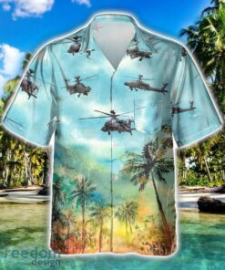 AH-64 Apache AH64 Aircraft Summer Hawaiian Shirt Veteran Shirt For Men And Women