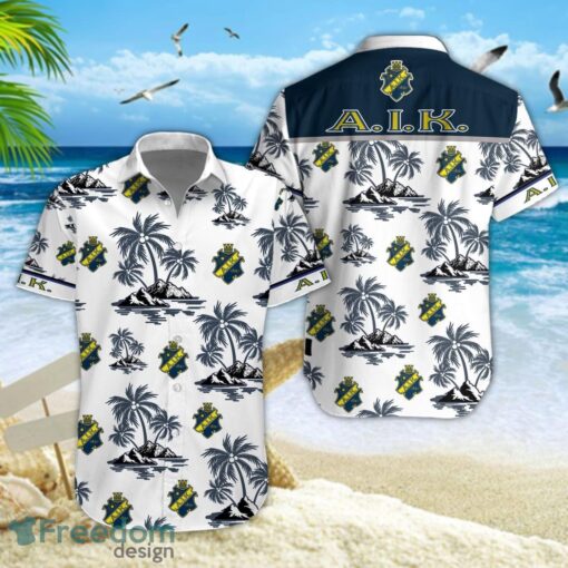 AIK Fotboll Hawaii Shirt And Shorts For Men And Women Product Photo 1