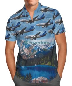 Air Transat Airbus A310-308 Hawaiian Shirt Beach Summer Shirt Product Photo 2