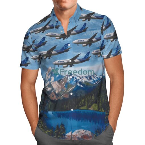 Air Transat Airbus A310-308 Hawaiian Shirt Beach Summer Shirt Product Photo 2