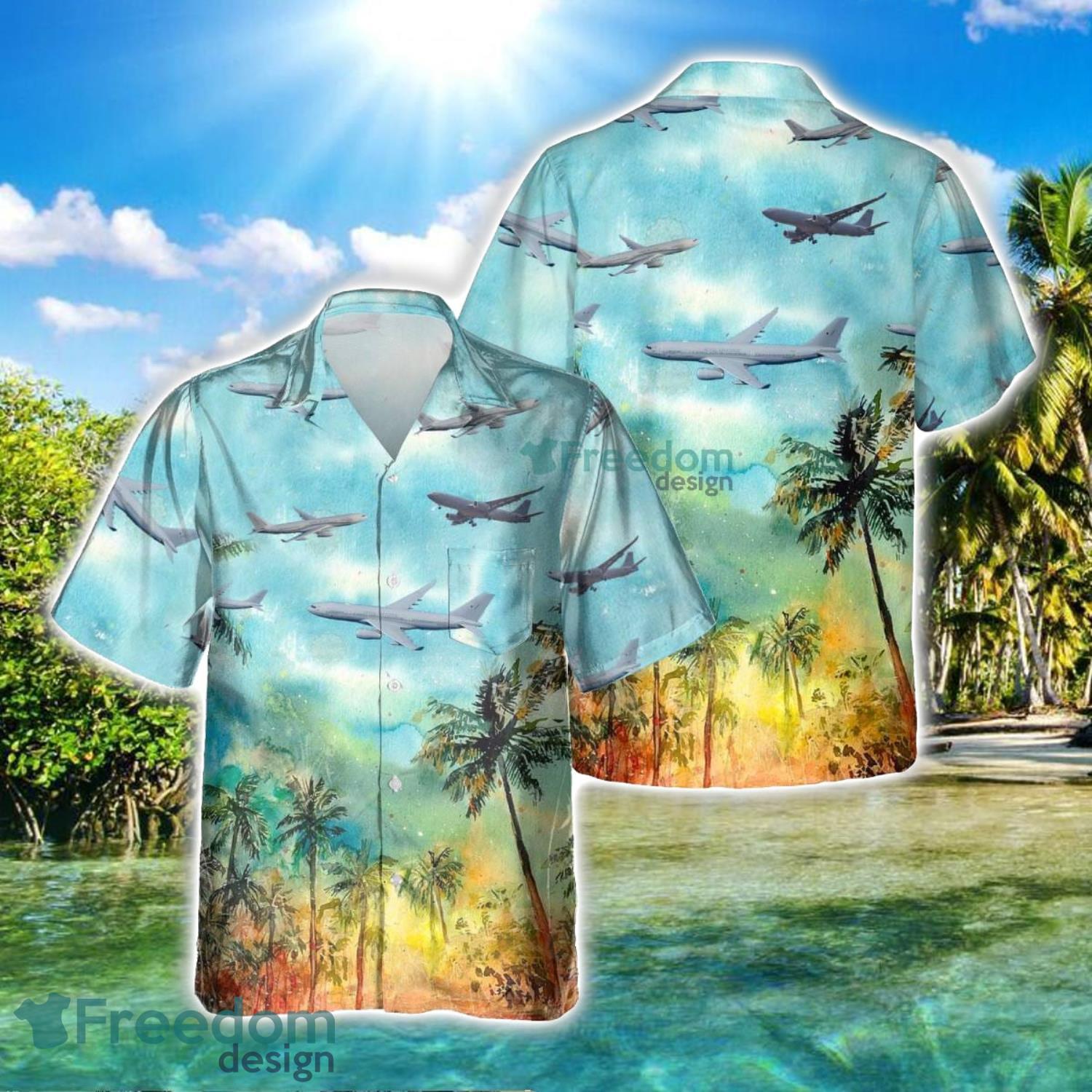 Airbus A330 MRTT Aircraft Summer Hawaiian Shirt Veteran Shirt For Men And Women image Airbus A330 MRTT Aircraft Summer Hawaiian Shirt Veteran Shirt For Men And Women Product Photo 2