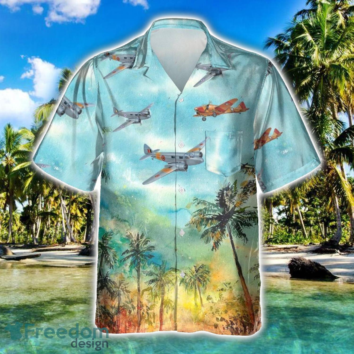 Airspeed Oxford Aircraft Summer Hawaiian Shirt Veteran Shirt For Men And Women image Airspeed Oxford Aircraft Summer Hawaiian Shirt Veteran Shirt For Men And Women Product Photo 1