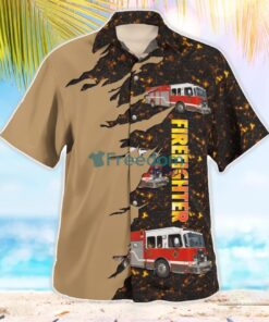 Ajax Fire and Emergency Services, Ontario Pumper Hawaiian Shirt Beach Summer Shirt Product Photo 2