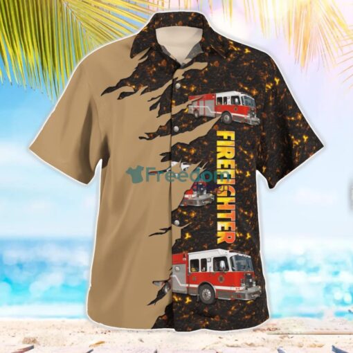 Ajax Fire and Emergency Services, Ontario Pumper Hawaiian Shirt Beach Summer Shirt Product Photo 2