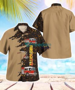 Ajax Fire and Emergency Services, Ontario Pumper Hawaiian Shirt Beach Summer Shirt