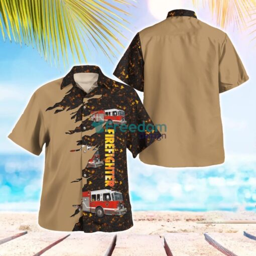 Ajax Fire and Emergency Services, Ontario Pumper Hawaiian Shirt Beach Summer Shirt Product Photo 1