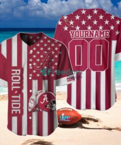 Alabama Crimson Tide Custom Name And Number Slogan Baseball Jersey Shirt Alabama Crimson Tide Custom Name And Number Slogan Baseball Jersey Shirt