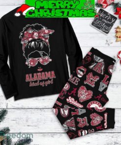 Alabama Crimson Tide Kind Of Girl Christmas Fleece Pajamas Set Full Print Christmas For Women - Alabama Crimson Tide Kind Of Girl Christmas Fleece Pajamas Set-1