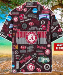 Alabama Crimson Tide Logo Hawaiian Shirt For Fans Trending Beach Shirt Custom Name Product Photo 2