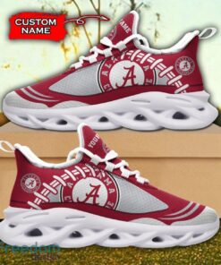 Alabama Crimson Tide NCAA Max Soul Shoes Big Logo And Custom Name Sneakers For Men Women Product Photo 2