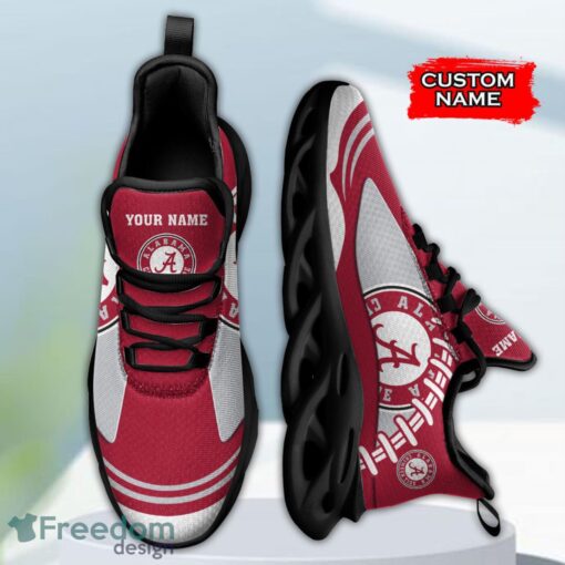 Alabama Crimson Tide NCAA Max Soul Shoes Big Logo And Custom Name Sneakers For Men Women Product Photo 3