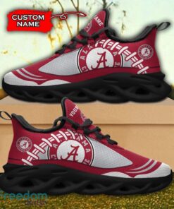 Alabama Crimson Tide NCAA Max Soul Shoes Big Logo And Custom Name Sneakers For Men Women