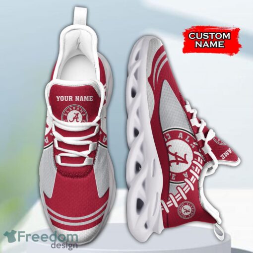 Alabama Crimson Tide NCAA Max Soul Shoes Big Logo And Custom Name Sneakers For Men Women Product Photo 4