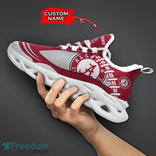 Alabama Crimson Tide NCAA Max Soul Shoes Big Logo And Custom Name Sneakers For Men Women Product Photo 5