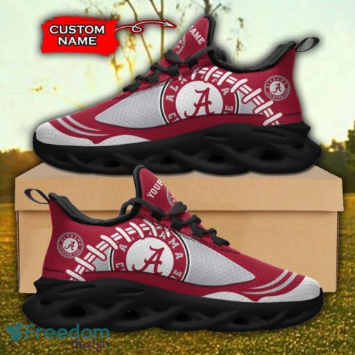 Alabama Crimson Tide NCAA Max Soul Shoes Big Logo And Custom Name Sneakers For Men Women Product Photo 1