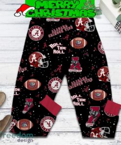 Alabama Crimson Tide Roll Tide Roll Fleece Pajamas Set Christmas For Family - Alabama Crimson Tide Roll Tide Roll Fleece Pajamas Set-3