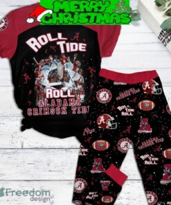 Alabama Crimson Tide Roll Tide Roll Fleece Pajamas Set Christmas For Family - Alabama Crimson Tide Roll Tide Roll Fleece Pajamas Set-1