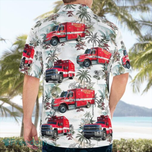 Alachua County Fire Rescue, Florida 3D Hawaiian Shirt Product Photo 2