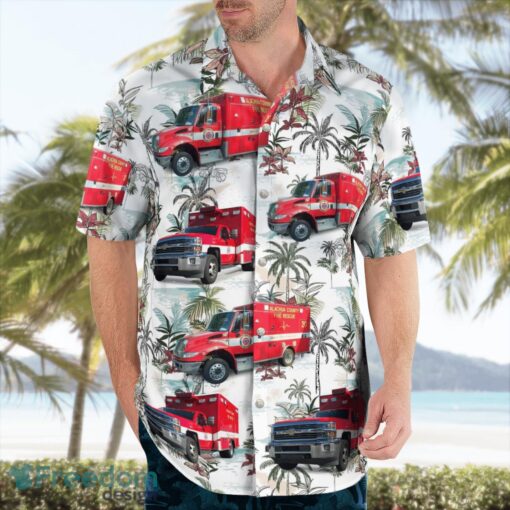 Alachua County Fire Rescue, Florida 3D Hawaiian Shirt Product Photo 4