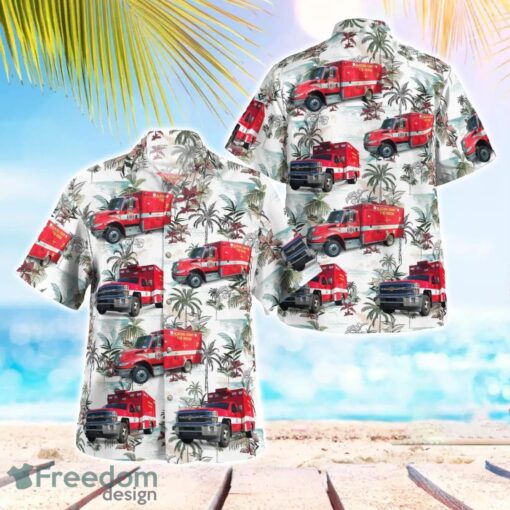 Alachua County Fire Rescue, Florida 3D Hawaiian Shirt Product Photo 1