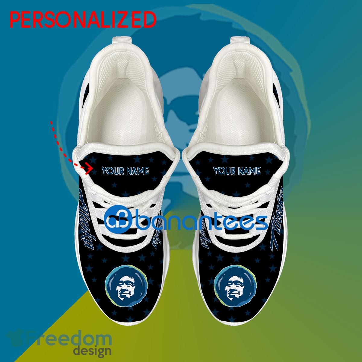 Alaska Airlines Running Sneaker Chic Custom Name Gift Max Soul Shoes New For Fans image Alaska Airlines Running Sneaker Chic Custom Name Gift Max Soul Shoes New For Fans - Alaska Airlines Running Shoes New Trending Personalized Photo 2