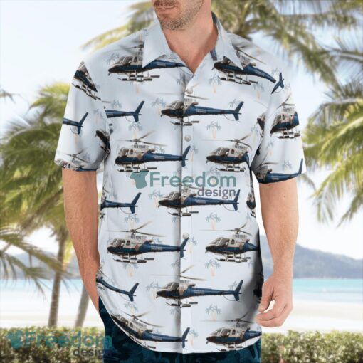 Alaska State Troopers Helicopter Hawaiian Shirt Beach Summer Shirt Product Photo 3