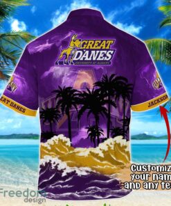 Albany Great Danes NCAA Hawaiian Shirt Coconut Tree Waves Beach Hawaii Shirt Custom Name For Fans Product Photo 3