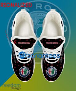 Alfa Romeo Car Racing Running Sneaker Versatile Custom Name Gift Max Soul Shoes USA Flag Star New For Fans - Alfa Romeo Car Racing Running Shoes New Trending Personalized Photo 2