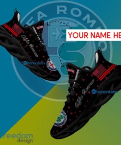Alfa Romeo Car Racing Running Sneaker Versatile Custom Name Gift Max Soul Shoes USA Flag Star New For Fans
