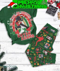 All I Want For Christmas Is Bryan Adams Ho Ho Ho Merry Christmas Fleece Pajamas Set For Christmas - All I Want For Christmas Is Bryan Adams Ho Ho Ho Merry Christmas Fleece Pajamas Set-1