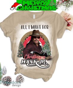 All I Want For Christmas Is Hank JR Fleece Pajamas Set All Over Print Christmas Gift - All I Want For Christmas Is Hank JR Fleece Pajamas Set-2