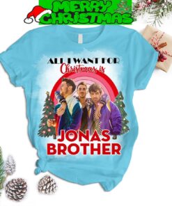 All I Want For Christmas Is Jonas Brother Like It’s Christmas Nick Jonas Kevin Jonas Joe Jonas Fleece Pajama Sets Full Print Christmas For Women - 310724-124131