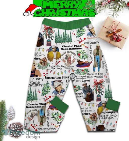 All I Want For Christmas Is You Just Kidding I Want Alan Jackson Fleece Pajamas Set For Christmas - All I Want For Christmas Is You Just Kidding I Want Alan Jackson Fleece Pajamas Set-2