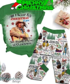 All I Want For Christmas Is You Just Kidding I Want Alan Jackson Fleece Pajamas Set For Christmas - All I Want For Christmas Is You Just Kidding I Want Alan Jackson Fleece Pajamas Set-1