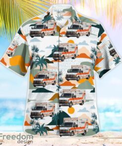 Allentown, Pennsylvania, City of Allentown EMS Ambulance Hawaiian Shirt Men Women Beach Shirt Product Photo 2